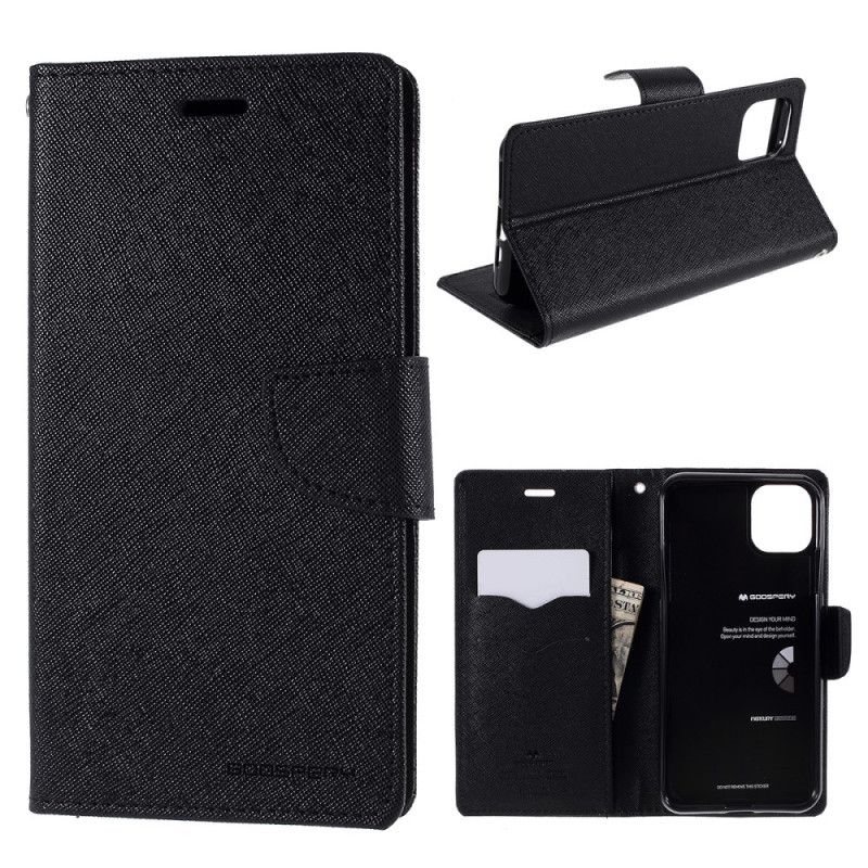 Etui Folio iPhone 11 Pro Czerwony Czarny Dwukolorowa Rtęć Etui Ochronne