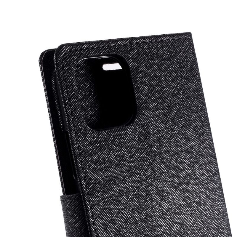 Etui Folio iPhone 11 Pro Czerwony Czarny Dwukolorowa Rtęć Etui Ochronne