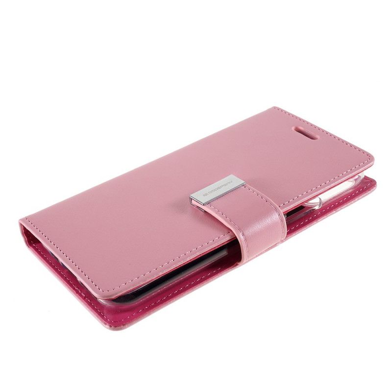 Etui Folio iPhone 11 Pro Magenta Czarny Metalowe Zapięcie Rtęciowe Etui Ochronne