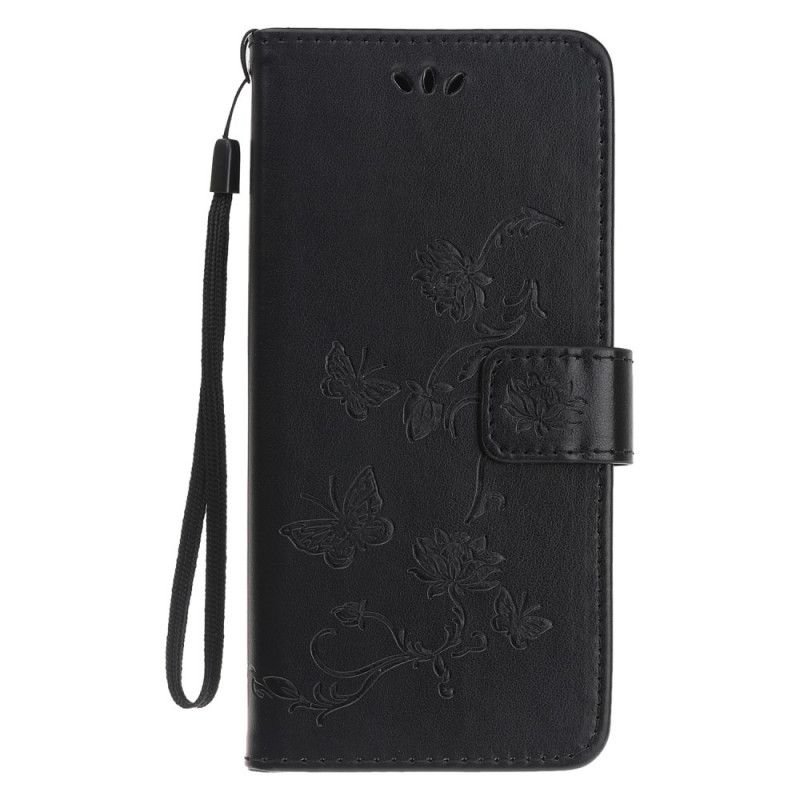 Etui Folio iPhone 11 Pro Różowe Złoto Stringi W Kwiaty Etui Ochronne