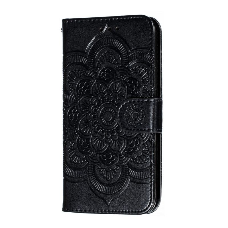 Etui Folio iPhone 11 Pro Szary Czarny Cała Mandala Etui Ochronne