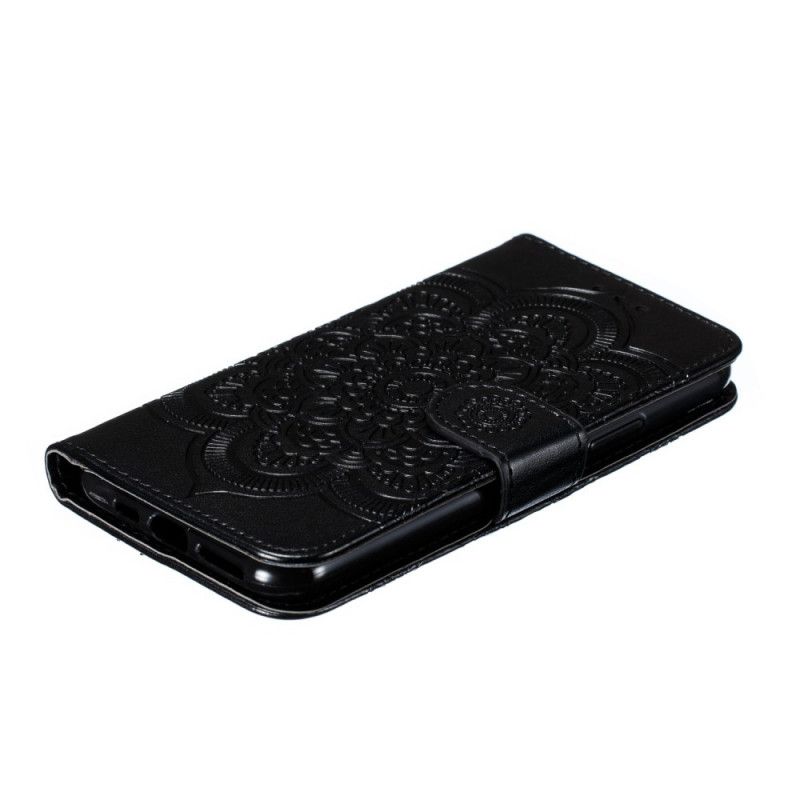 Etui Folio iPhone 11 Pro Szary Czarny Cała Mandala Etui Ochronne