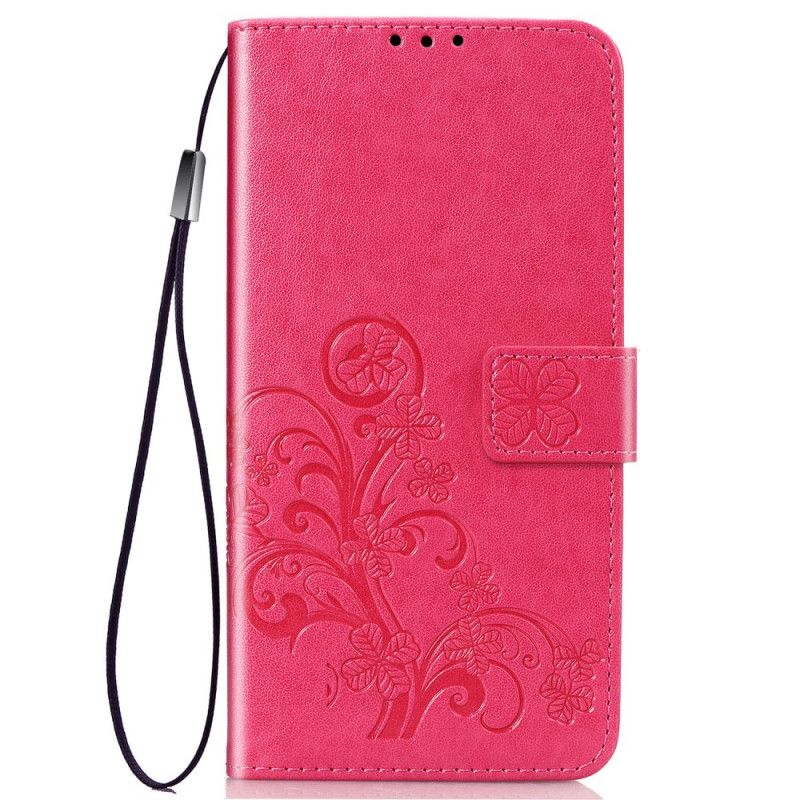 Etui Folio iPhone 11 Pro Szary Czarny Czterolistna Koniczyna Etui Ochronne