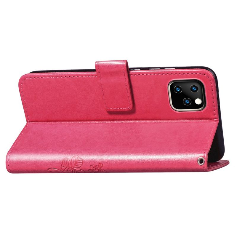 Etui Folio iPhone 11 Pro Szary Czarny Czterolistna Koniczyna Etui Ochronne