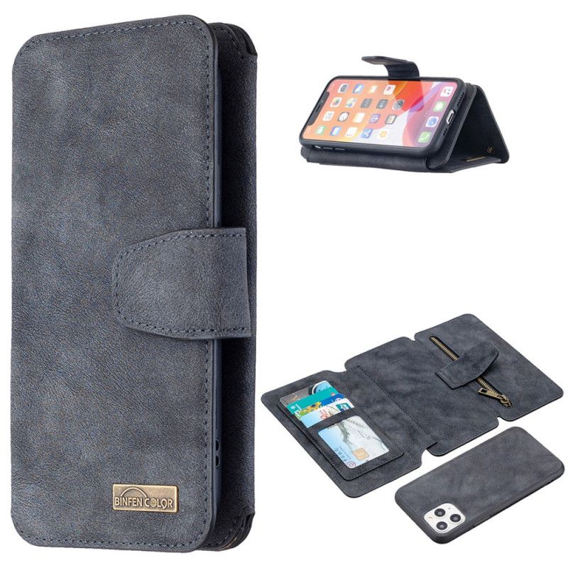 Etui Folio iPhone 11 Pro Szary Czarny Zdejmowana Skorupa W Kolorze Binfen Etui Ochronne