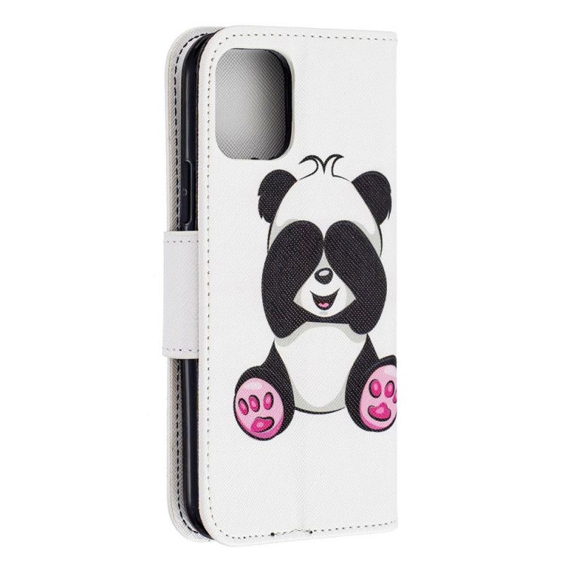 Etui Folio iPhone 11 Pro Zabawna Panda Etui Ochronne