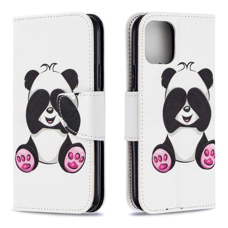 Etui Folio iPhone 11 Pro Zabawna Panda Etui Ochronne