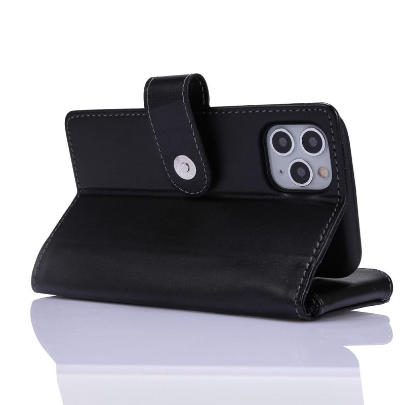 Etui Folio iPhone 11 Pro Zielony Czarny Wielofunkcyjny Biznes