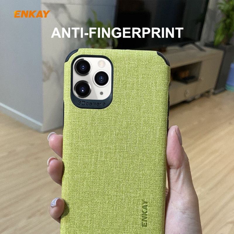 Etui iPhone 11 Pro Biały Czarny Dobra Tkanina Etui Ochronne