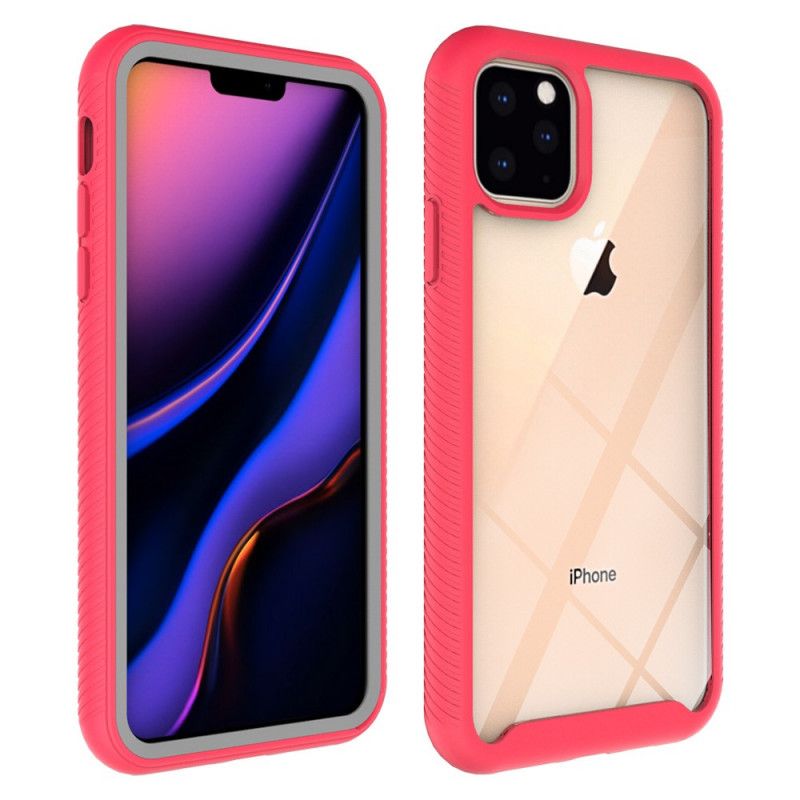 Etui iPhone 11 Pro Biały Czarny Hybrydowa Konstrukcja Krawędzi Błysku Etui Ochronne