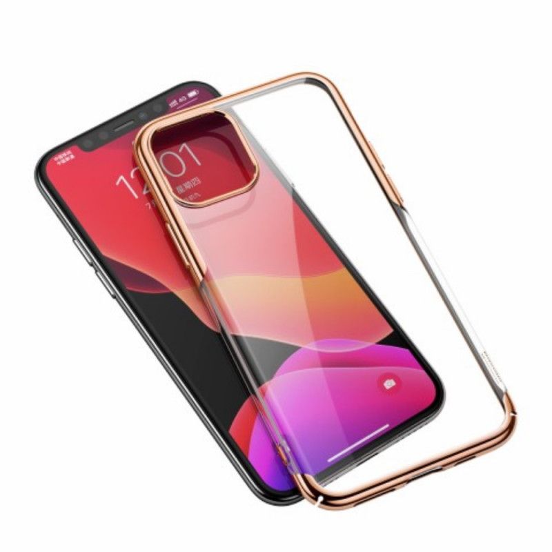 Etui iPhone 11 Pro Biały Czarny Seria Z Brokatem Baseus Etui Ochronne