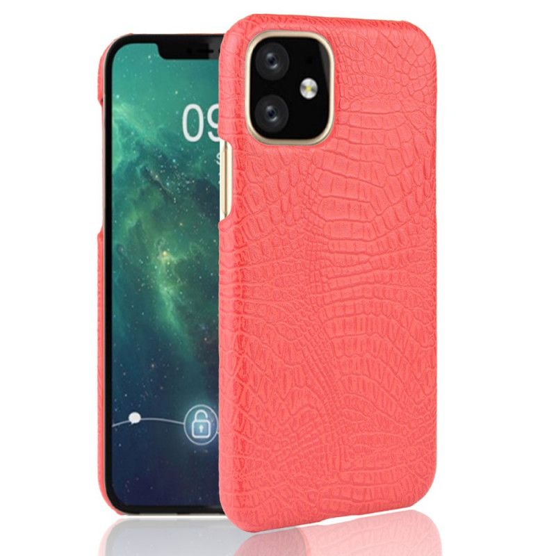 Etui iPhone 11 Pro Biały Czarny Styl Skóry Krokodyla Etui Ochronne