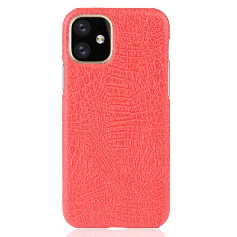 Etui iPhone 11 Pro Biały Czarny Styl Skóry Krokodyla Etui Ochronne