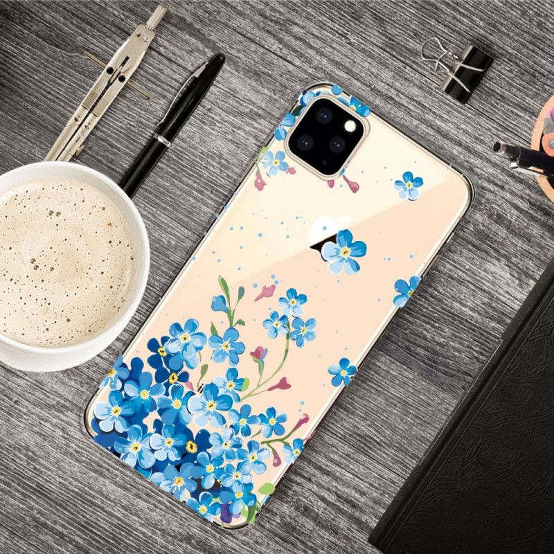 Etui iPhone 11 Pro Bukiet Niebieskich Kwiatów Etui Ochronne