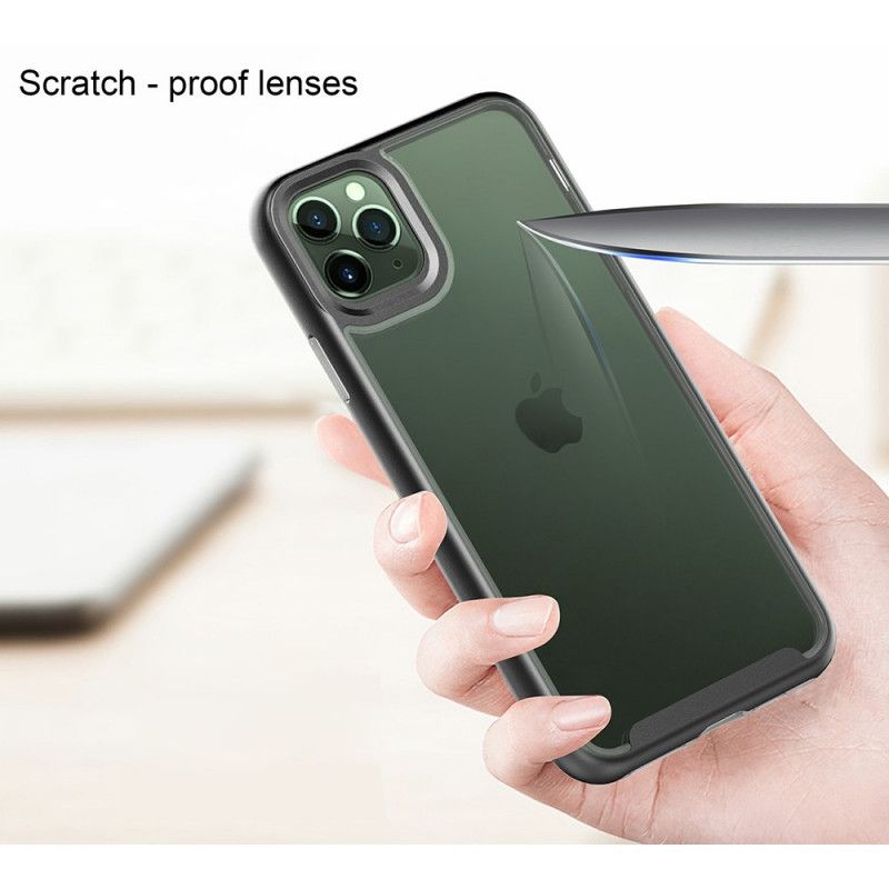 Etui iPhone 11 Pro Czerwony Czarny Hybryda Z Kolorowymi Krawędziami Etui Ochronne