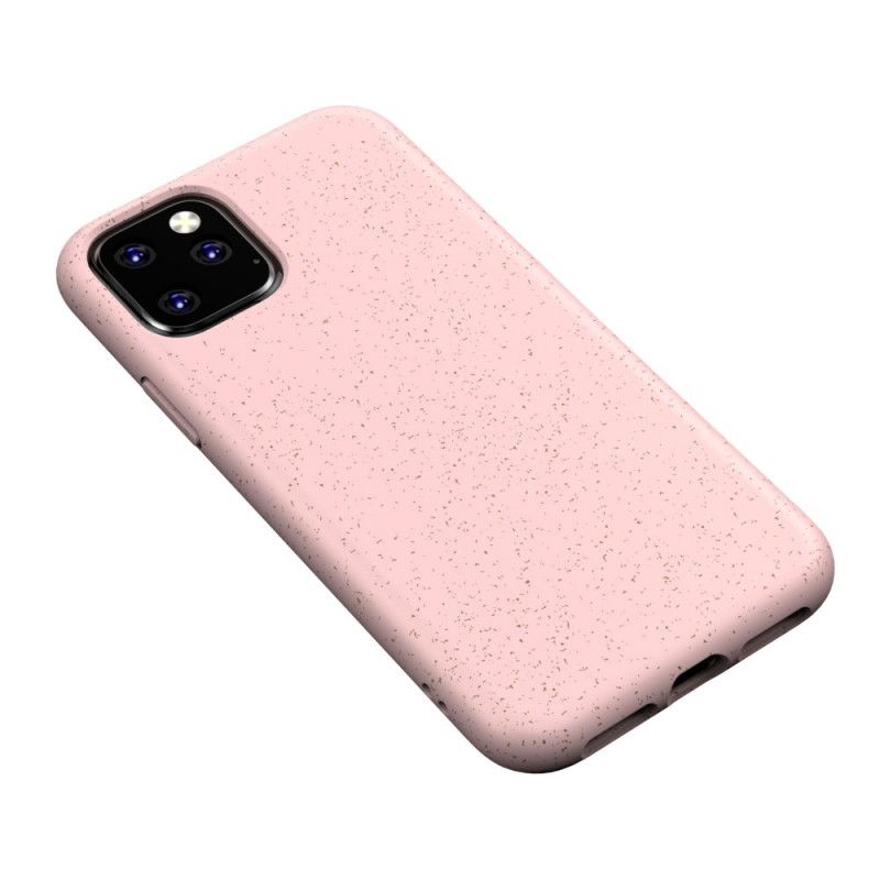 Etui iPhone 11 Pro Czerwony Czarny Konstrukcja Ze Słomy Pszenicznej Etui Ochronne