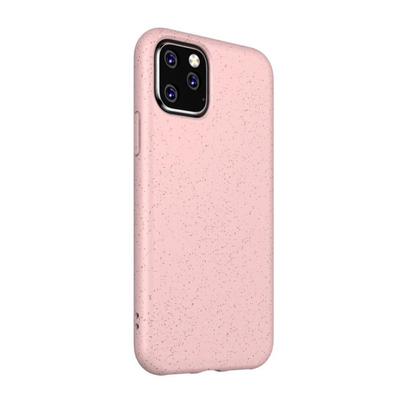 Etui iPhone 11 Pro Czerwony Czarny Konstrukcja Ze Słomy Pszenicznej Etui Ochronne