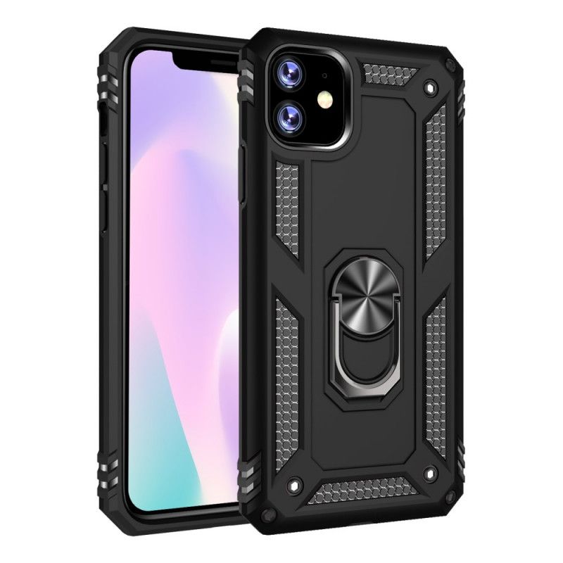 Etui iPhone 11 Pro Czerwony Czarny Pierścień Premium