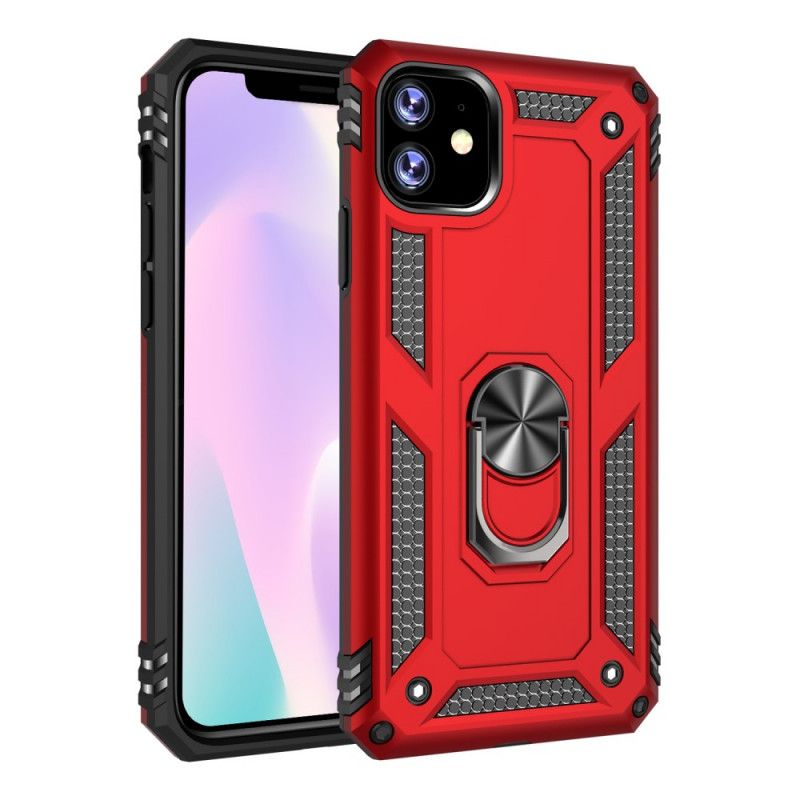 Etui iPhone 11 Pro Czerwony Czarny Pierścień Premium