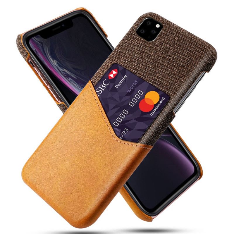 Etui iPhone 11 Pro Czerwony Czarny Posiadacz Karty Ksq Etui Ochronne