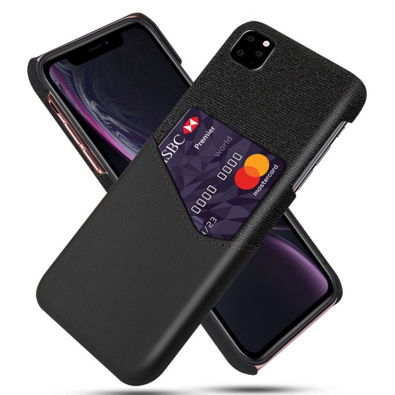 Etui iPhone 11 Pro Czerwony Czarny Posiadacz Karty Ksq Etui Ochronne