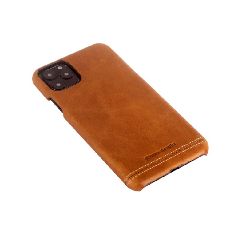 Etui iPhone 11 Pro Czerwony Czarny Prawdziwa Skóra Pierre Cardin