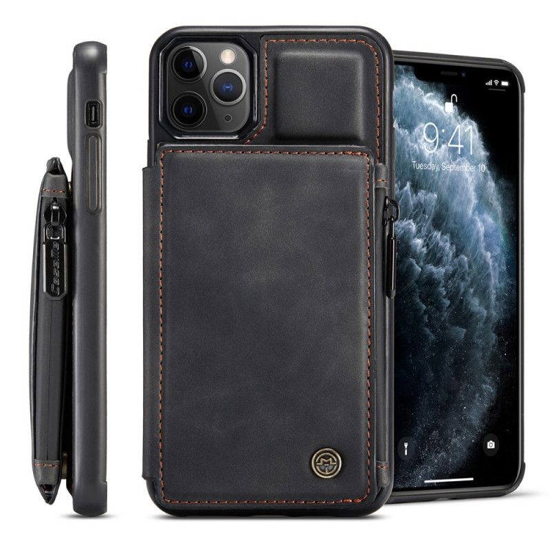 Etui iPhone 11 Pro Czerwony Czarny Styl Portfela Caseme