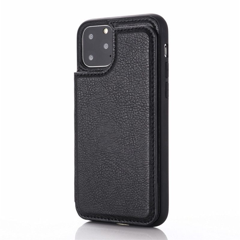 Etui iPhone 11 Pro Czerwony Czarny Uchwyt Na Kartę