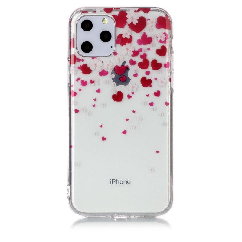 Etui iPhone 11 Pro Deszcz Serc