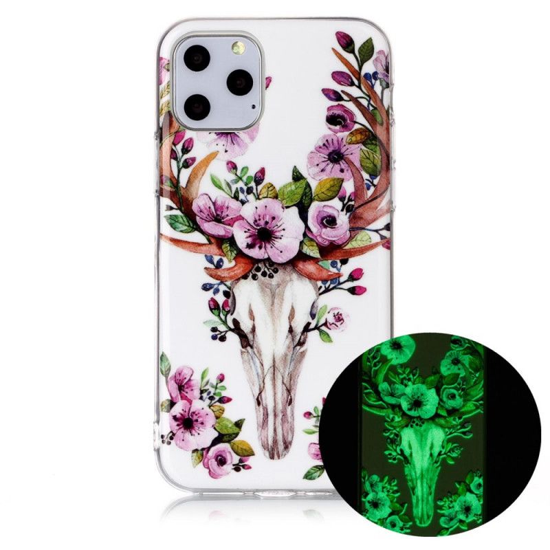 Etui iPhone 11 Pro Fluorescencyjny Kwiecisty Łoś