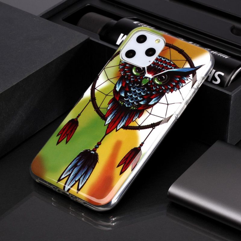 Etui iPhone 11 Pro Fluorescencyjny Łapacz Snów Sowy