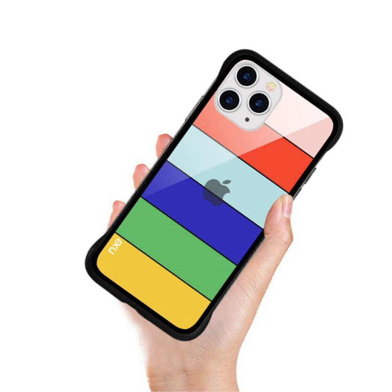 Etui iPhone 11 Pro Jasnoniebieski Żółty Nxe Serie Tęczowe Etui Ochronne