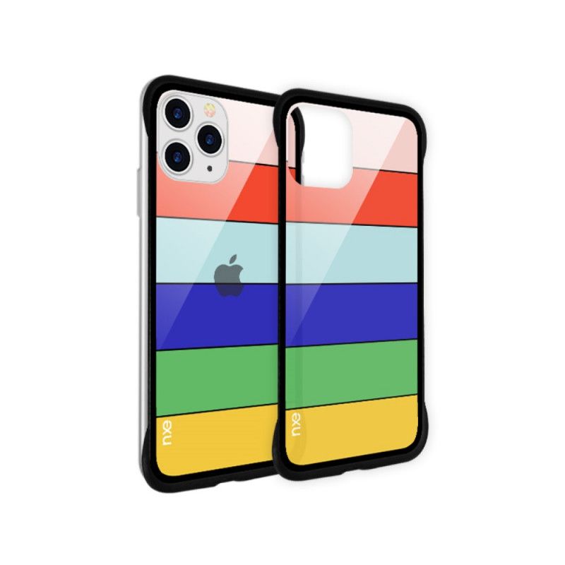 Etui iPhone 11 Pro Jasnoniebieski Żółty Nxe Serie Tęczowe Etui Ochronne