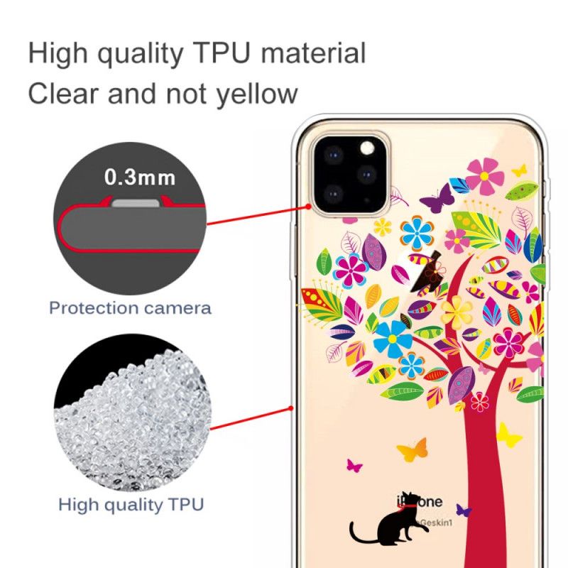 Etui iPhone 11 Pro Kot Pod Drzewem Etui Ochronne