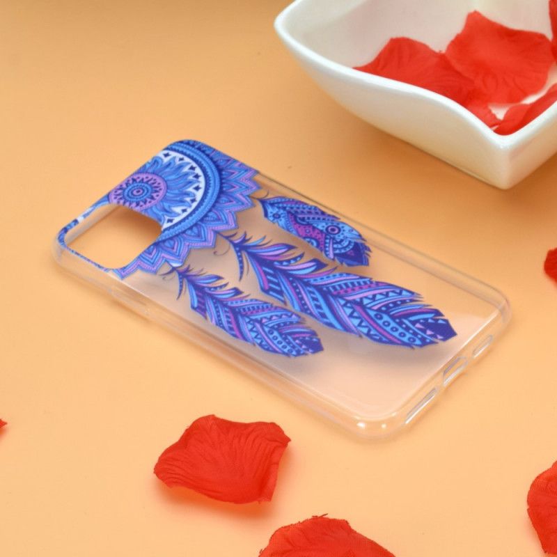 Etui iPhone 11 Pro Niebieskie Pióra Łapacza Snów Etui Ochronne