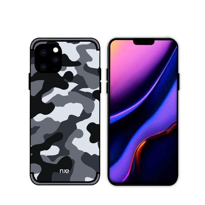 Etui iPhone 11 Pro Pomarańczowy Czarny Kamuflaż Nxe Etui Ochronne