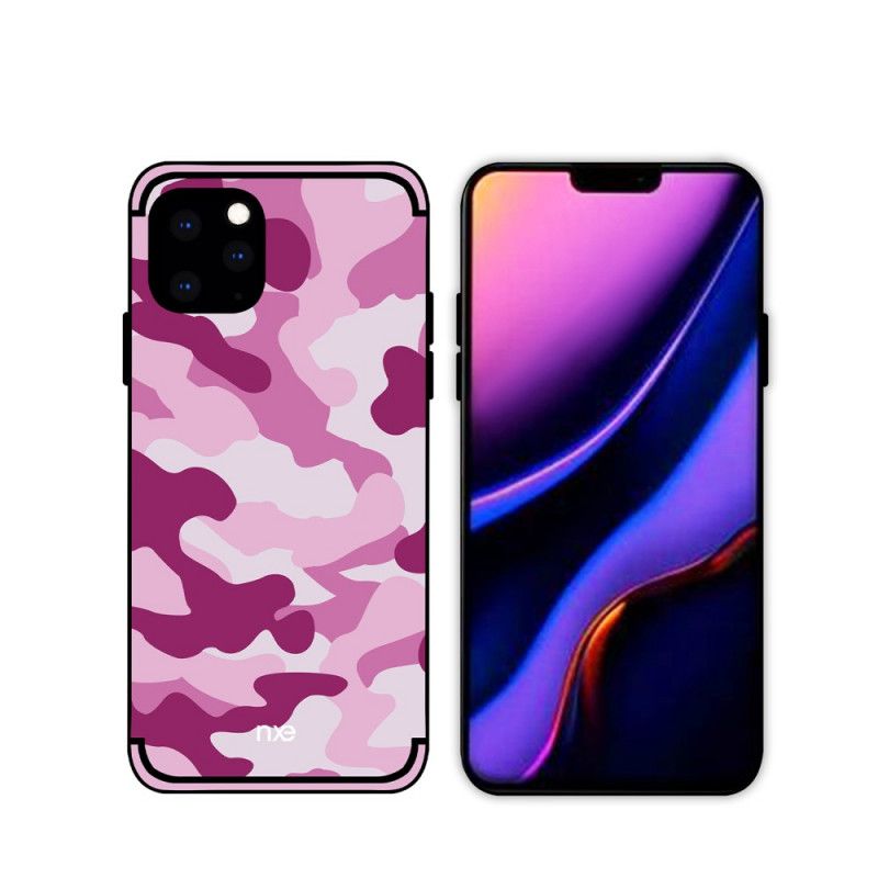 Etui iPhone 11 Pro Pomarańczowy Czarny Kamuflaż Nxe Etui Ochronne