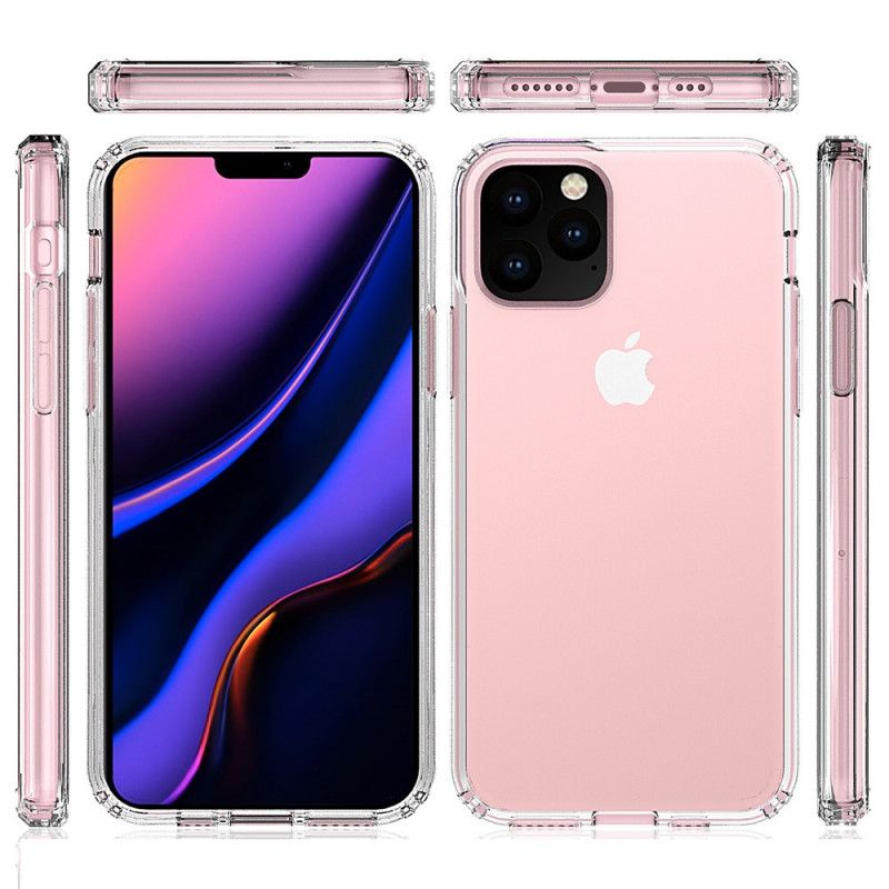 Etui iPhone 11 Pro Przezroczysta Konstrukcja Hybrydowa