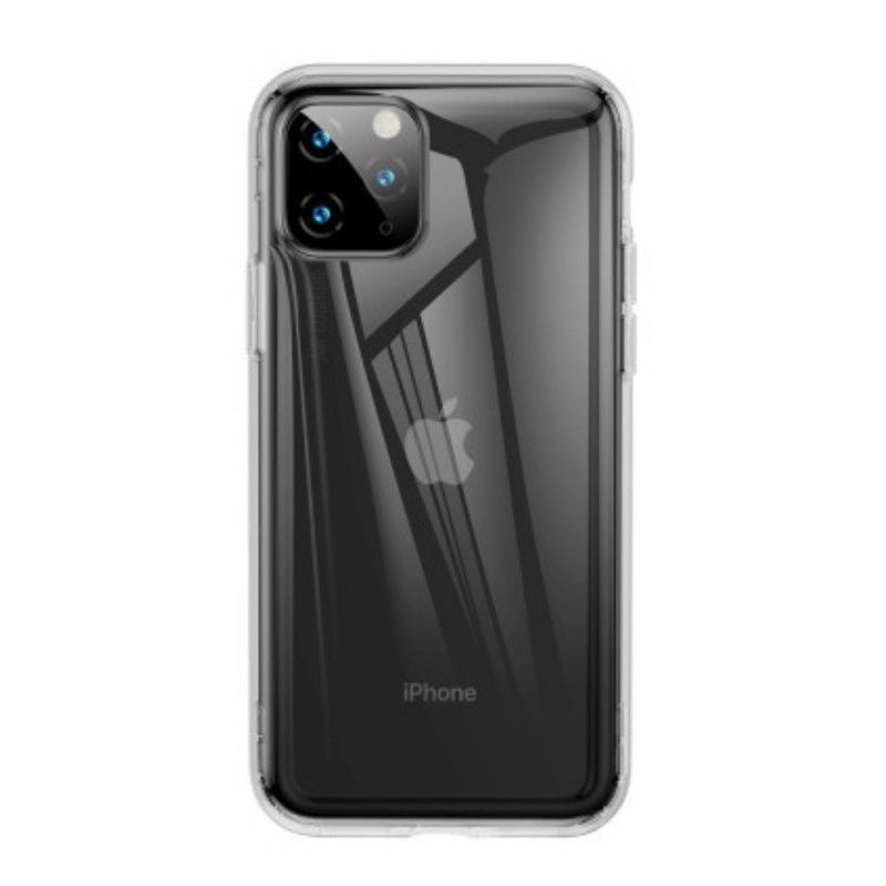 Etui iPhone 11 Pro Przezroczysty Czarny Seria Prosta Baseus