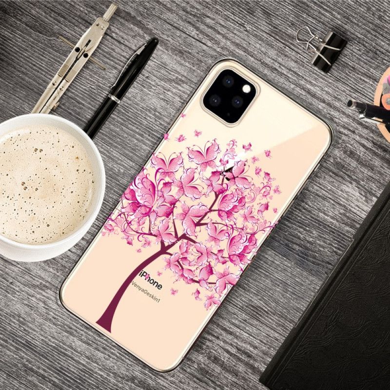 Etui iPhone 11 Pro Różowy Wierzchołek Drzewa Etui Ochronne