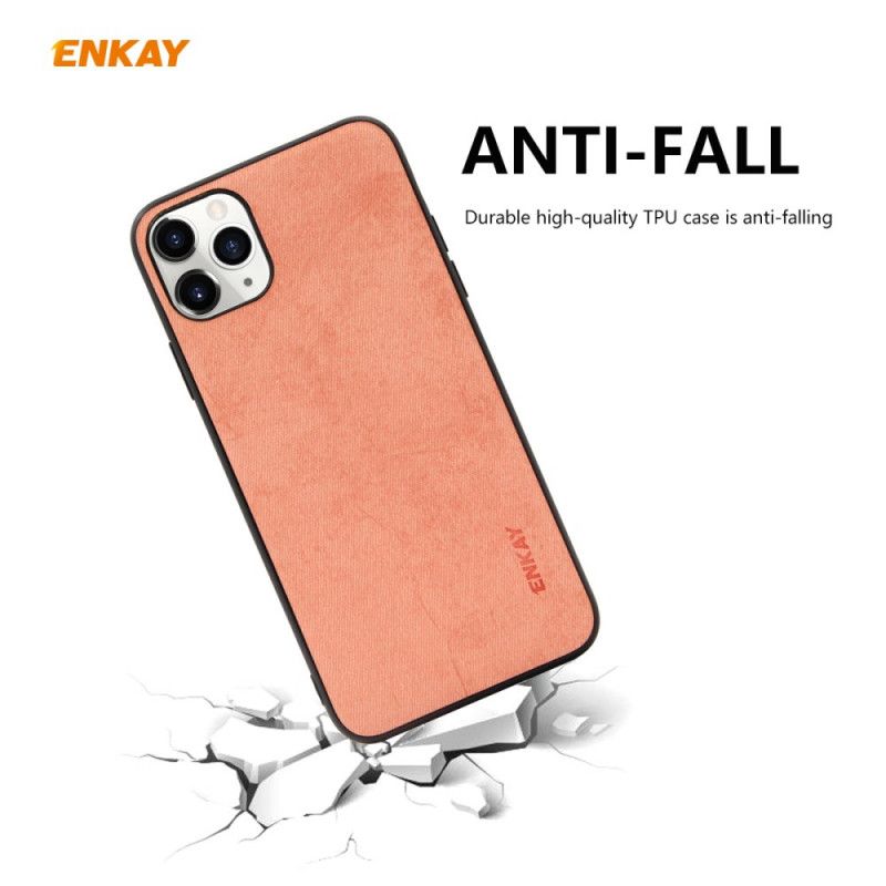 Etui iPhone 11 Pro Szary Czarny Dobra Tekstura Tkaniny Etui Ochronne