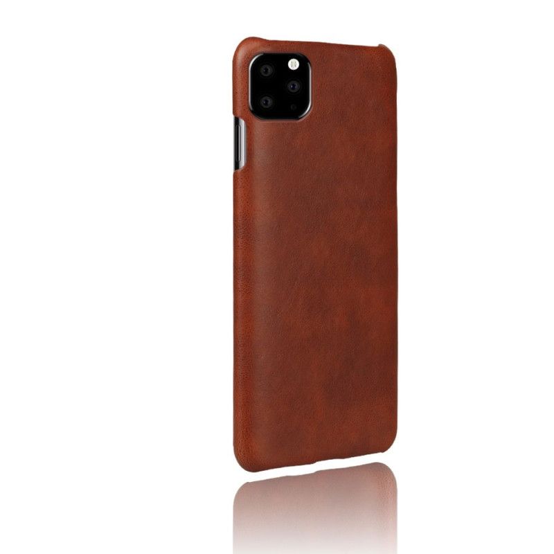 Etui iPhone 11 Pro Szary Czarny Efekt Skóry Lychee Performance