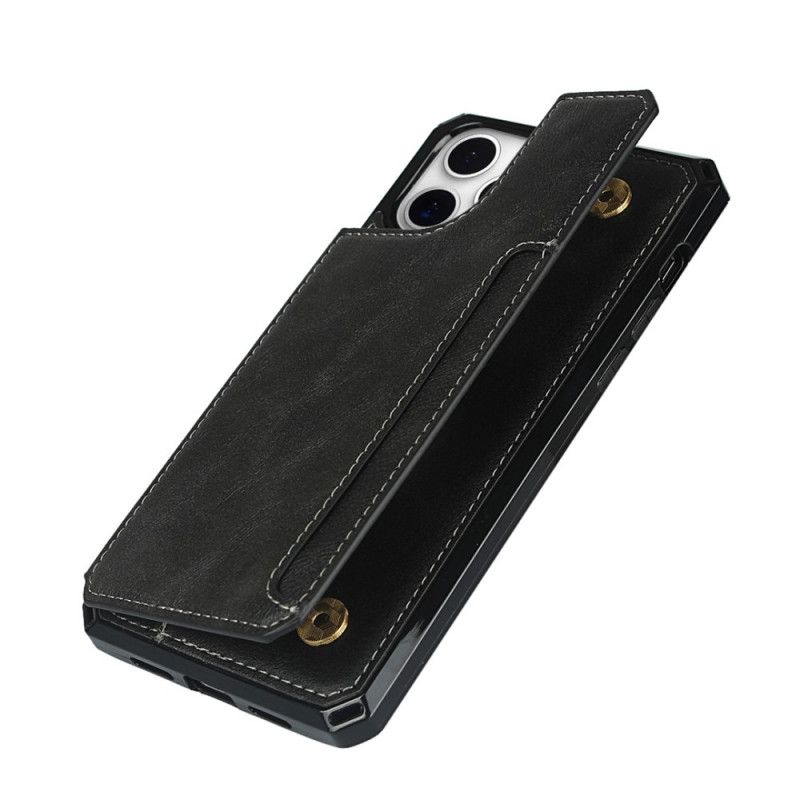 Etui iPhone 11 Pro Szary Czarny Wielofunkcyjny Z Paskiem Etui Ochronne