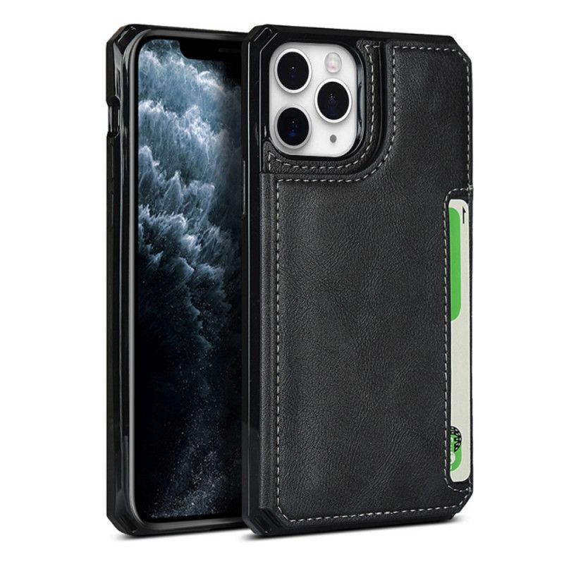 Etui iPhone 11 Pro Szary Czarny Wielofunkcyjny Z Paskiem Etui Ochronne