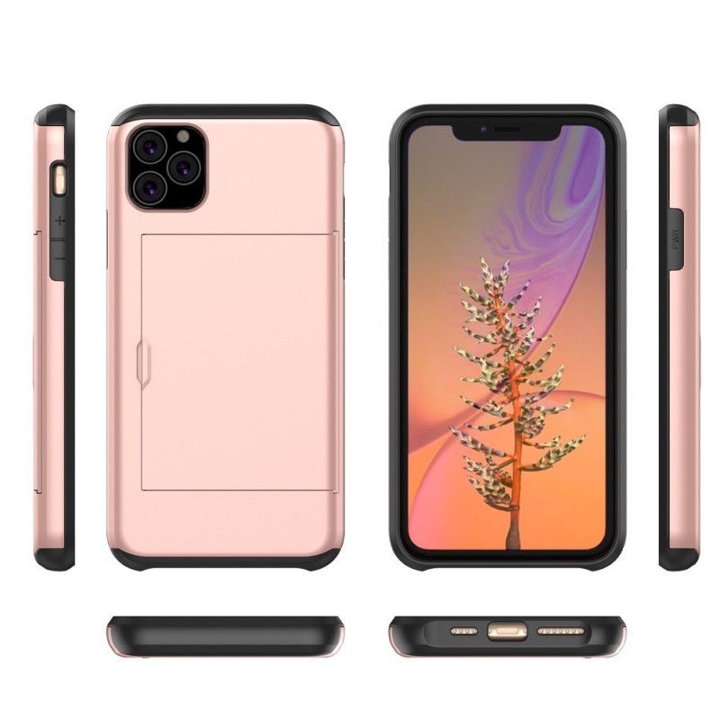 Etui iPhone 11 Pro Zielony Czarny Sztywny. Efektowny Uchwyt Na Karty