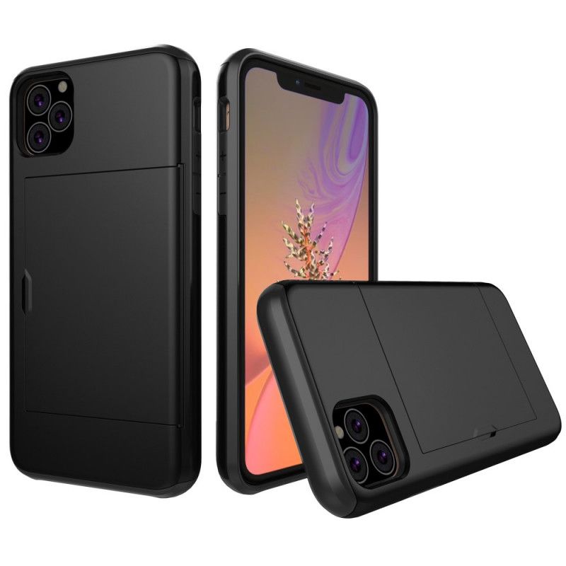 Etui iPhone 11 Pro Zielony Czarny Sztywny. Efektowny Uchwyt Na Karty