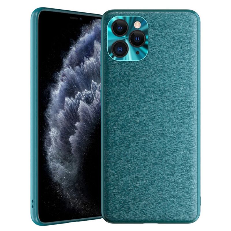 Futerały iPhone 11 Pro Pomarańczowy Czarny Kolor Skóry W Stylu