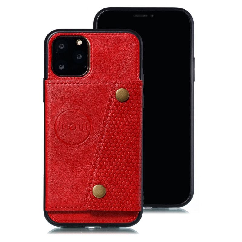 Futerały iPhone 11 Pro Szary Czarny Etui na Telefon Portfel Zatrzaskowy