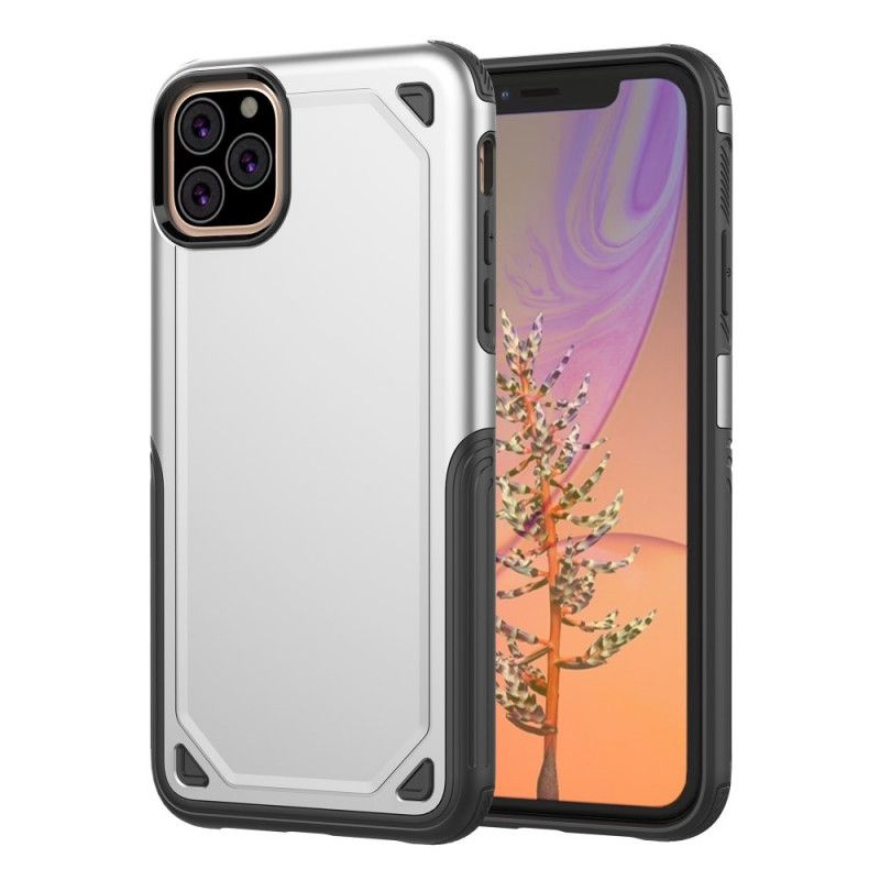 Futerały iPhone 11 Pro Zielony Szary Etui na Telefon Efekt Metalu Premium