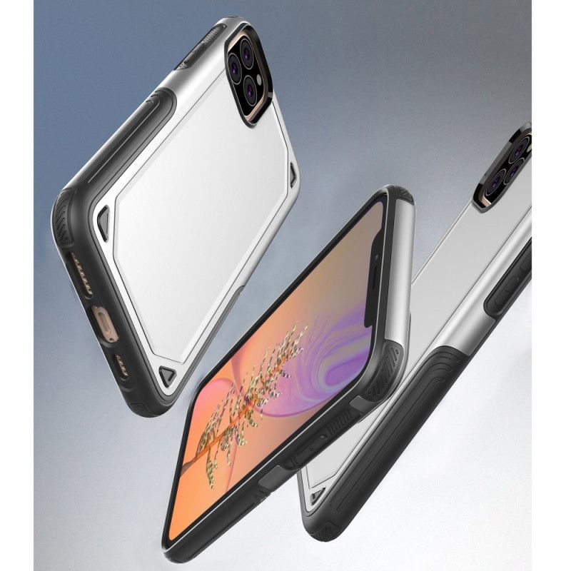 Futerały iPhone 11 Pro Zielony Szary Etui na Telefon Efekt Metalu Premium